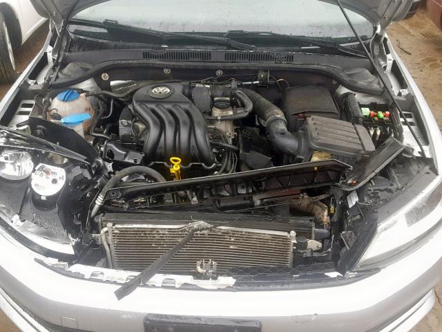 3VW2K7AJ7FM352921 - 2015 VOLKSWAGEN JETTA BASE SILVER photo 7