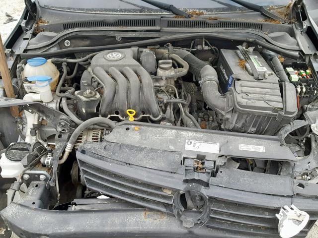 3VW2K7AJ0DM288640 - 2013 VOLKSWAGEN JETTA BASE GRAY photo 7