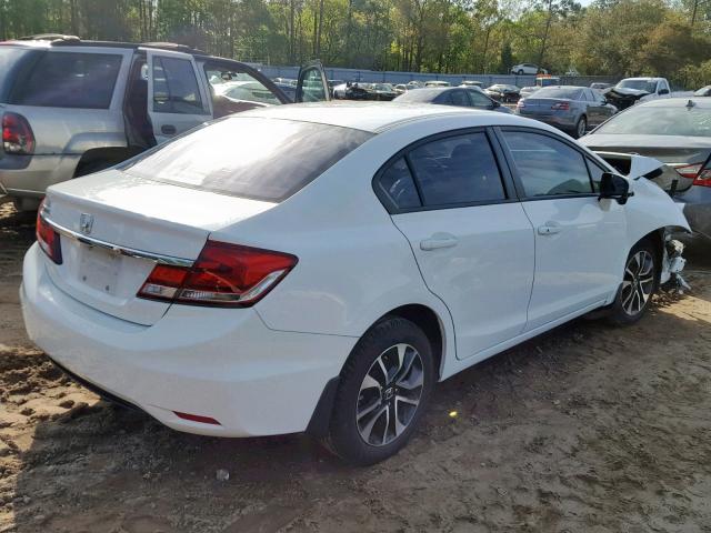 19XFB2F81EE018017 - 2014 HONDA CIVIC EX WHITE photo 4