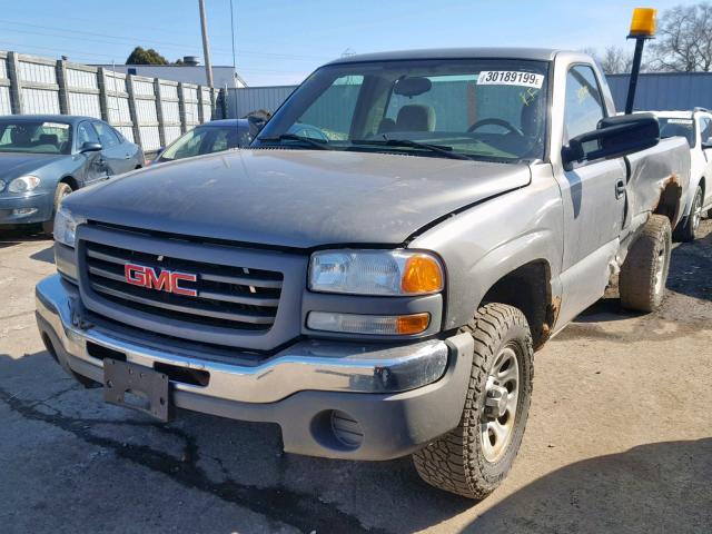 1GTEK14Z57Z118498 - 2007 GMC NEW SIERRA GRAY photo 2