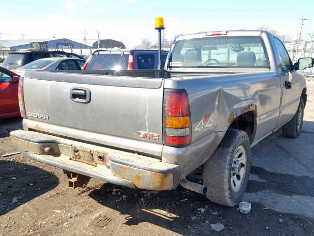 1GTEK14Z57Z118498 - 2007 GMC NEW SIERRA GRAY photo 4