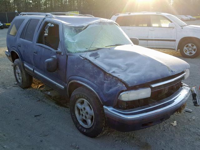 1GNDT13W4W2274742 - 1998 CHEVROLET BLAZER BLUE photo 1