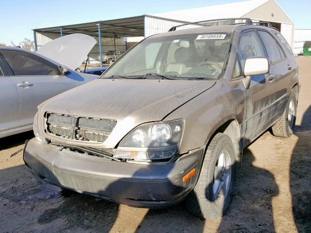 JT6HF10U7X0071840 - 1999 LEXUS RX 300 BEIGE photo 2