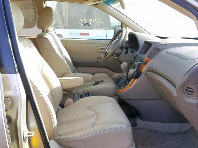 JT6HF10U7X0071840 - 1999 LEXUS RX 300 BEIGE photo 5