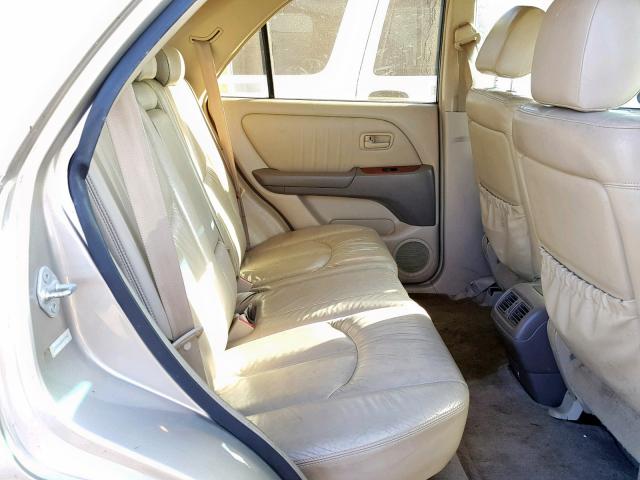 JT6HF10U7X0071840 - 1999 LEXUS RX 300 BEIGE photo 6