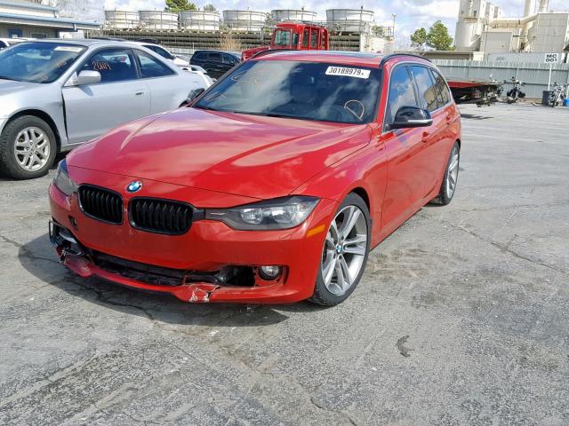 WBA3K5C5XFK301848 - 2015 BMW 328 D RED photo 2