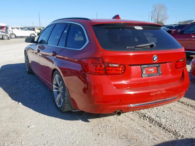 WBA3K5C5XFK301848 - 2015 BMW 328 D RED photo 3