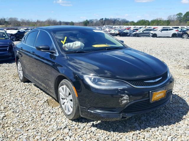 1C3CCCFB2FN530954 - 2015 CHRYSLER 200 LX BLACK photo 1