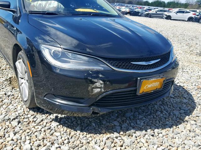 1C3CCCFB2FN530954 - 2015 CHRYSLER 200 LX BLACK photo 9