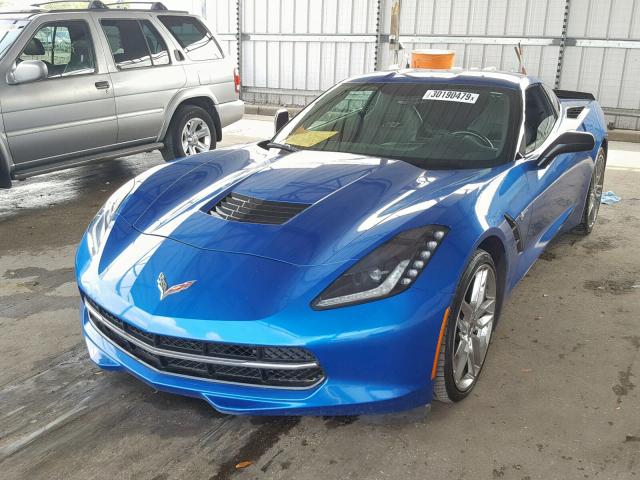 1G1YH2D74G5104057 - 2016 CHEVROLET CORVETTE S BLUE photo 2