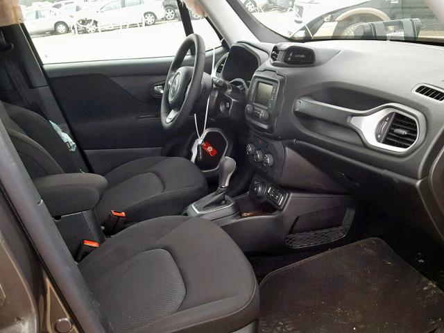 ZACCJBAB5JPH66971 - 2018 JEEP RENEGADE S ნაცრისფერი ფოტო 5