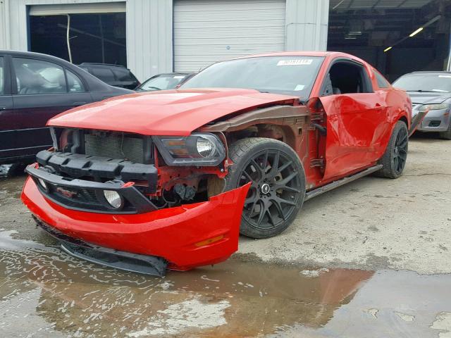 1ZVBP8CF4C5278441 - 2012 FORD MUSTANG GT RED photo 2