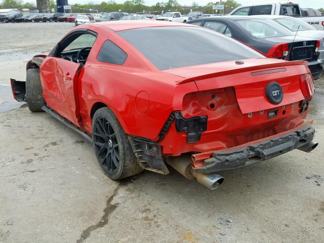 1ZVBP8CF4C5278441 - 2012 FORD MUSTANG GT RED photo 3