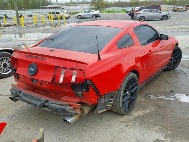 1ZVBP8CF4C5278441 - 2012 FORD MUSTANG GT RED photo 4