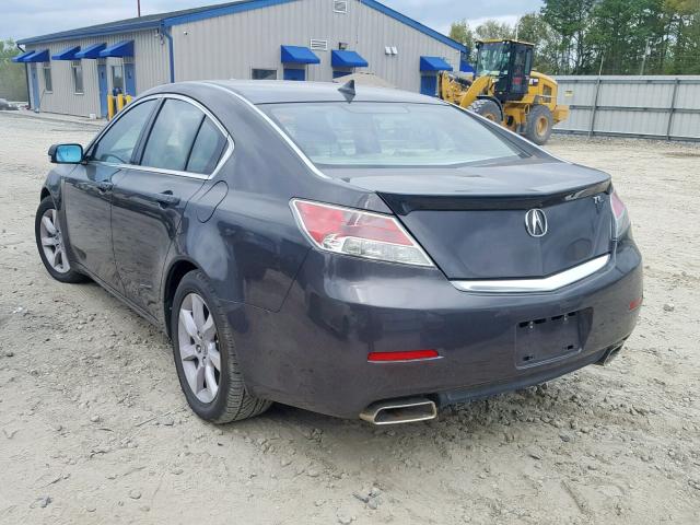 19UUA8F57DA015161 - 2013 ACURA TL TECH GRAY photo 3