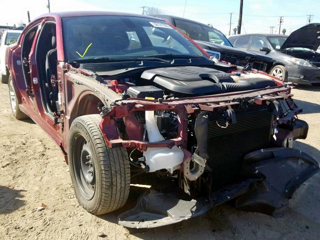 2C3CDXBG0JH142578 - 2018 DODGE CHARGER SX RED photo 1