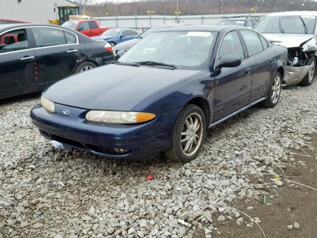 1G3NF52E14C180314 - 2004 OLDSMOBILE ALERO GLS BLUE photo 2