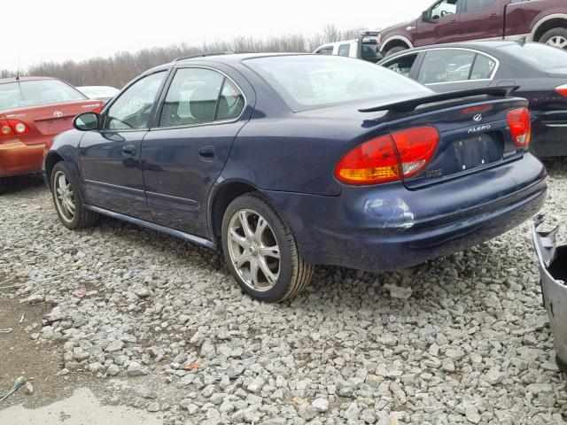 1G3NF52E14C180314 - 2004 OLDSMOBILE ALERO GLS BLUE photo 3