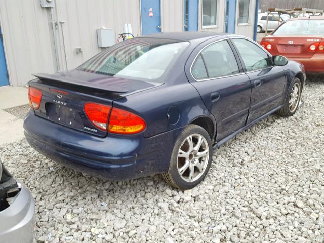 1G3NF52E14C180314 - 2004 OLDSMOBILE ALERO GLS BLUE photo 4