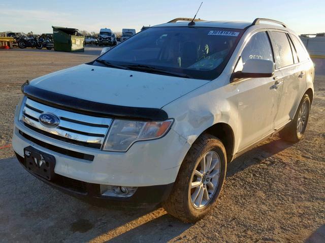 2FMDK38C57BA84476 - 2007 FORD EDGE SEL WHITE photo 2