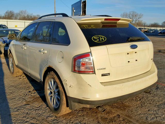 2FMDK38C57BA84476 - 2007 FORD EDGE SEL WHITE photo 3