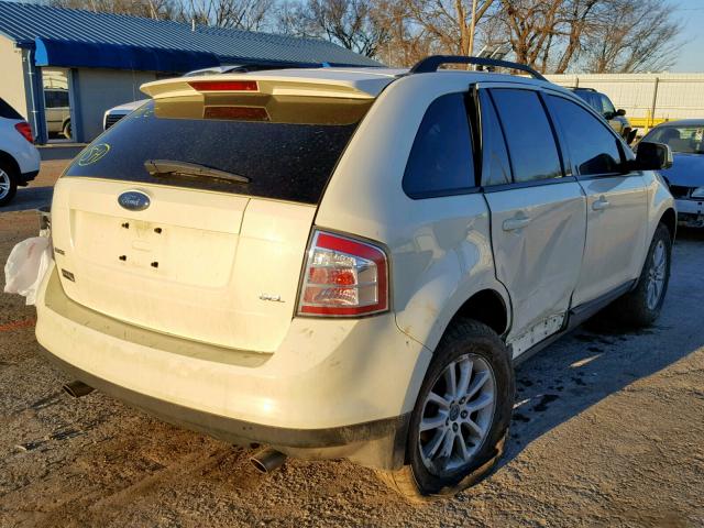 2FMDK38C57BA84476 - 2007 FORD EDGE SEL WHITE photo 4