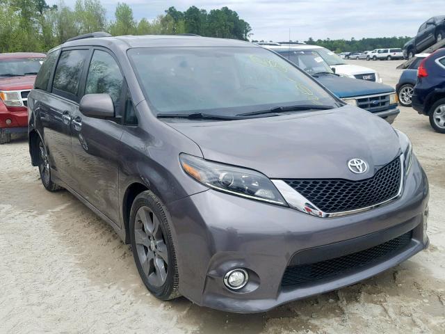 5TDXK3DC8FS613083 - 2015 TOYOTA SIENNA SPO GRAY photo 1