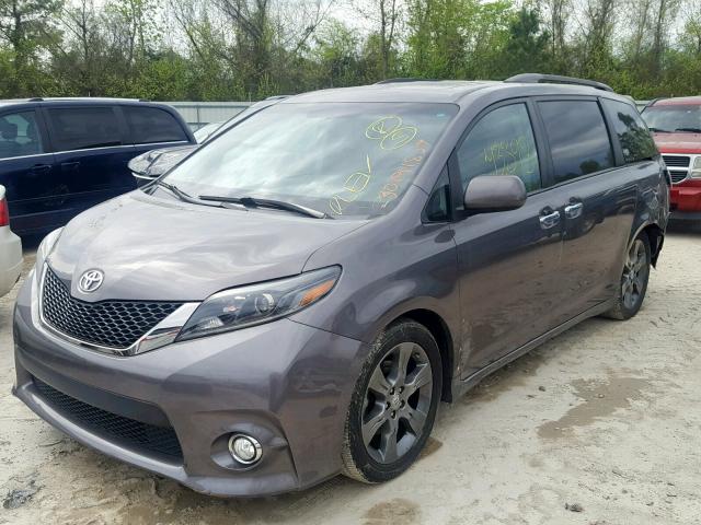 5TDXK3DC8FS613083 - 2015 TOYOTA SIENNA SPO GRAY photo 2