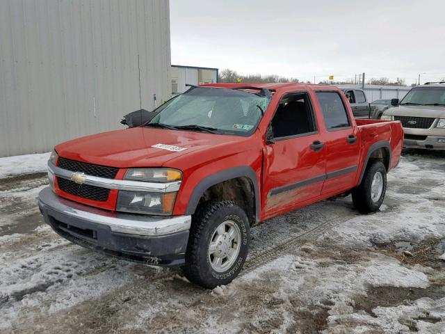 1GCDT138868151906 - 2006 CHEVROLET COLORADO RED photo 2