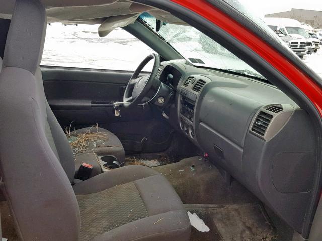 1GCDT138868151906 - 2006 CHEVROLET COLORADO RED photo 5