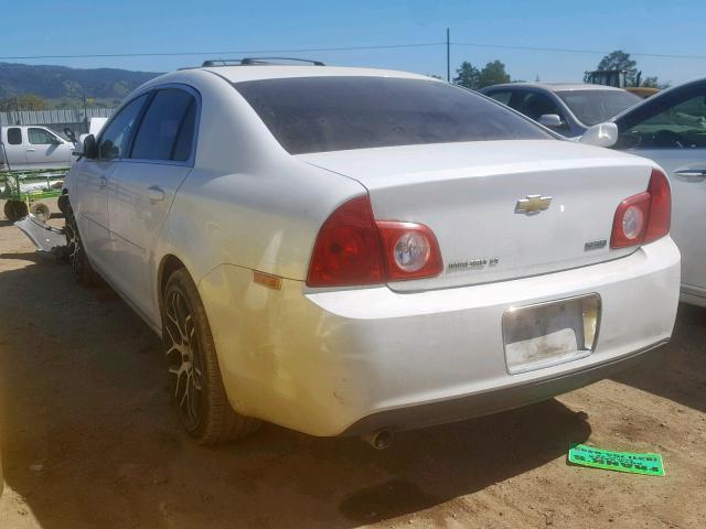 1G1ZC5E04AF249736 - 2010 CHEVROLET MALIBU 1LT WHITE photo 3