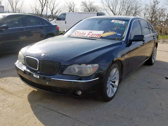 WBAHN83597DT74147 - 2007 BMW 750 BLACK photo 2