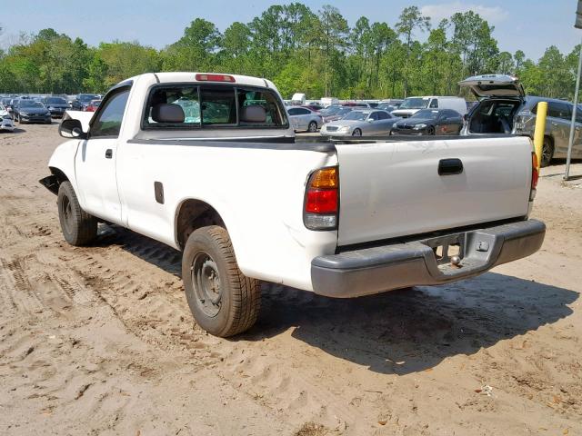 5TBJN3215YS099803 - 2000 TOYOTA TUNDRA WHITE photo 3