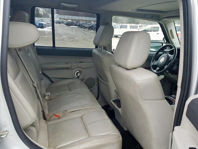 1J8HG58206C132497 - 2006 JEEP COMMANDER GRAY photo 6