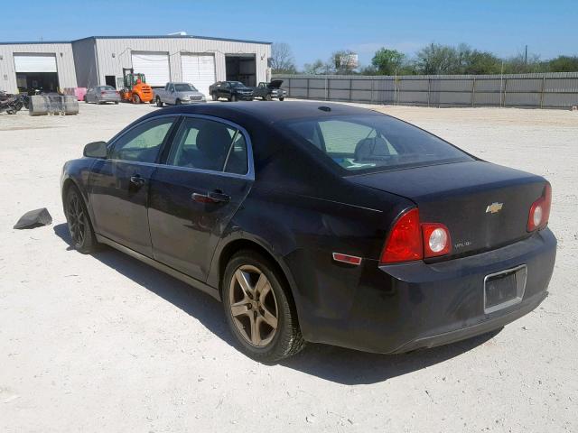 1G1ZB5EB3A4128566 - 2010 CHEVROLET MALIBU LS BLACK photo 3