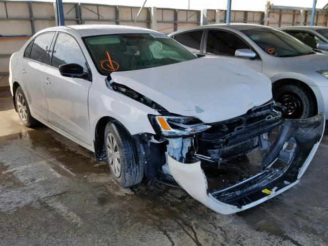 3VW2K7AJXCM404683 - 2012 VOLKSWAGEN JETTA BASE WHITE photo 1