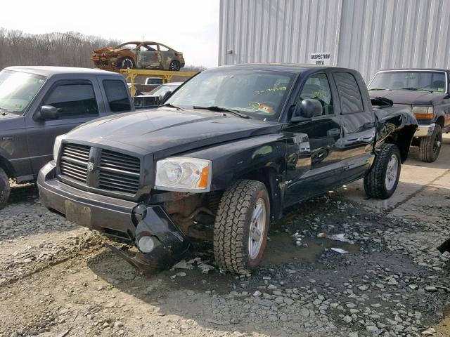 1D7HW48J67S144226 - 2007 DODGE DAKOTA QUA BLACK photo 2