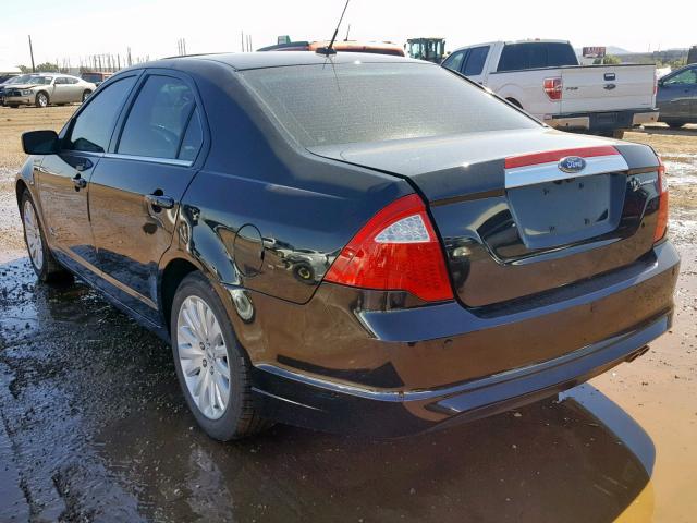 3FADP0L38AR102270 - 2010 FORD FUSION HYB BLACK photo 3