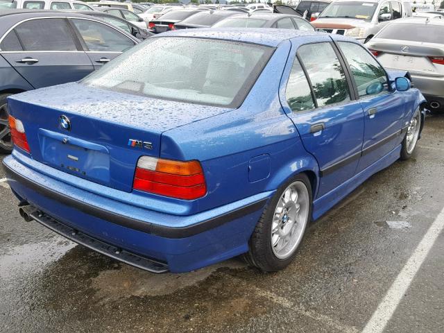 WBSCD0322VEE11713 - 1997 BMW M3 AUTOMAT BLUE photo 4