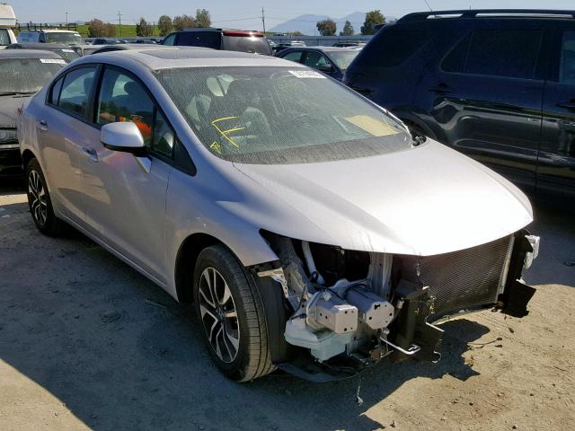 19XFB2F91DE276478 - 2013 HONDA CIVIC EXL SILVER photo 1