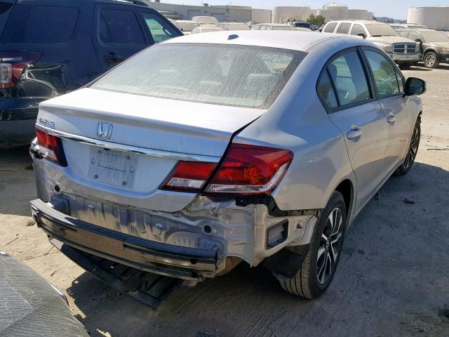 19XFB2F91DE276478 - 2013 HONDA CIVIC EXL SILVER photo 4