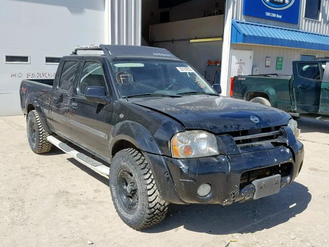 1N6ED29Y22C316223 - 2002 NISSAN FRONTIER C BLACK photo 1