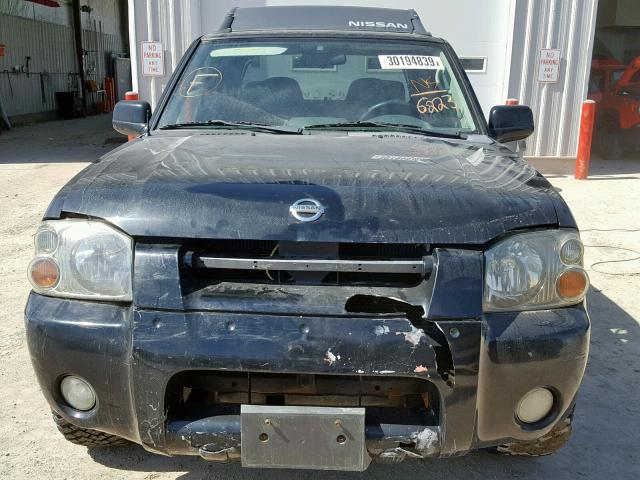 1N6ED29Y22C316223 - 2002 NISSAN FRONTIER C BLACK photo 9