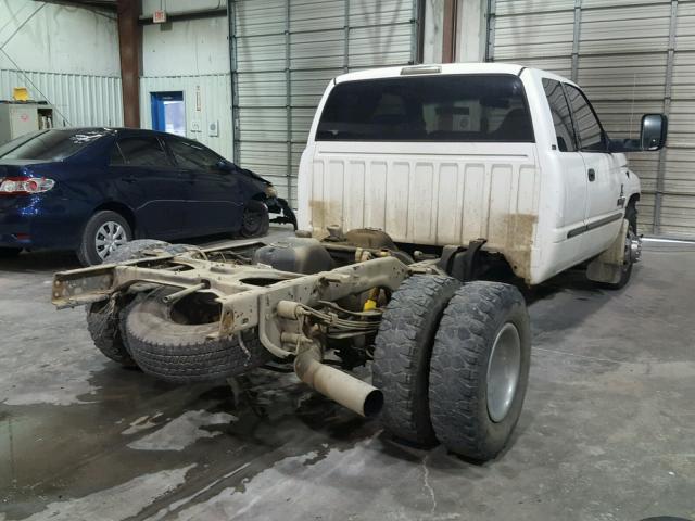 1B7MC33721J550217 - 2001 DODGE RAM 3500 WHITE photo 4