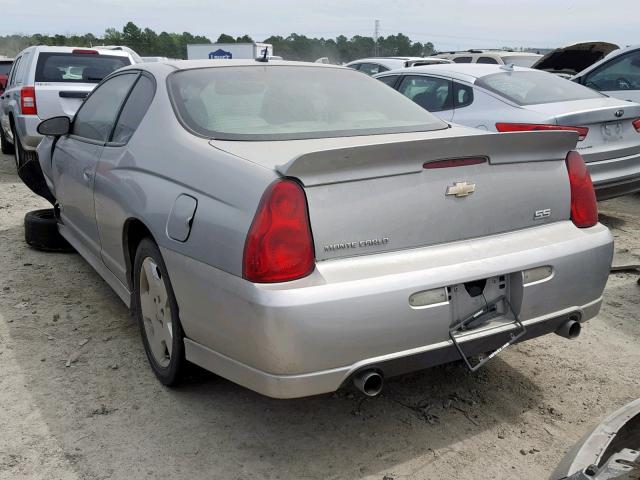 2G1WL15C879390865 - 2007 CHEVROLET MONTE CARL SILVER photo 3