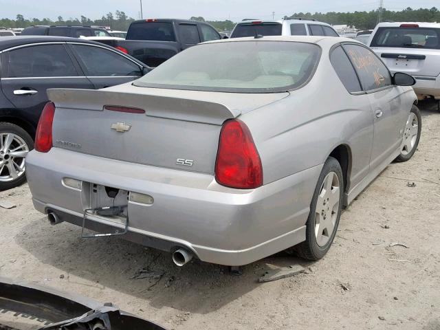 2G1WL15C879390865 - 2007 CHEVROLET MONTE CARL SILVER photo 4