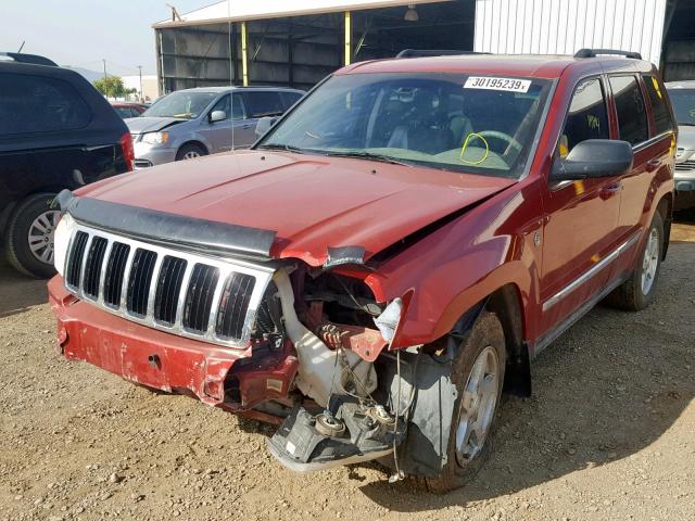 1J4HR58N35C610545 - 2005 JEEP GRAND CHER RED photo 2