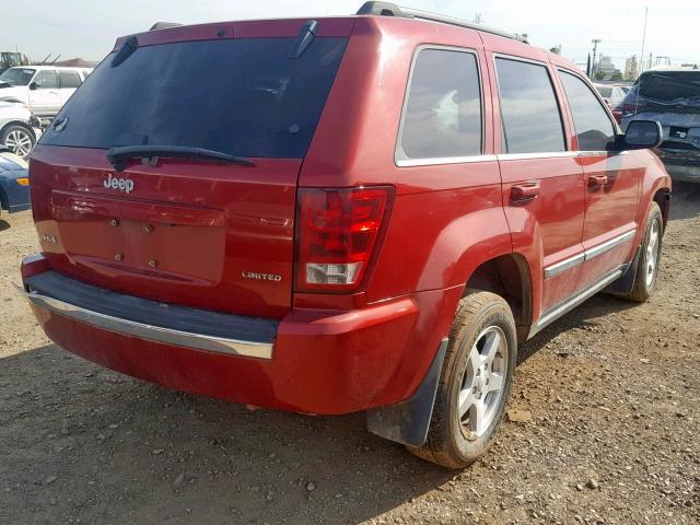 1J4HR58N35C610545 - 2005 JEEP GRAND CHER RED photo 4