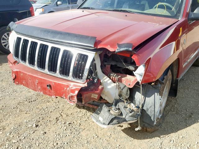 1J4HR58N35C610545 - 2005 JEEP GRAND CHER RED photo 9