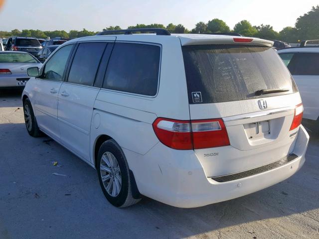 5FNRL38805B090527 - 2005 HONDA ODYSSEY TO WHITE photo 3